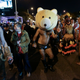 Revelers dance on the street during the West Hollywood Halloween Costume Carnaval, which attracts nearly 500,000 people annually in West Hollywood, California October 31, 2013. REUTERS/Jonathan Alcorn (UNITED STATES - Tags: SOCIETY) - RTX14W4B